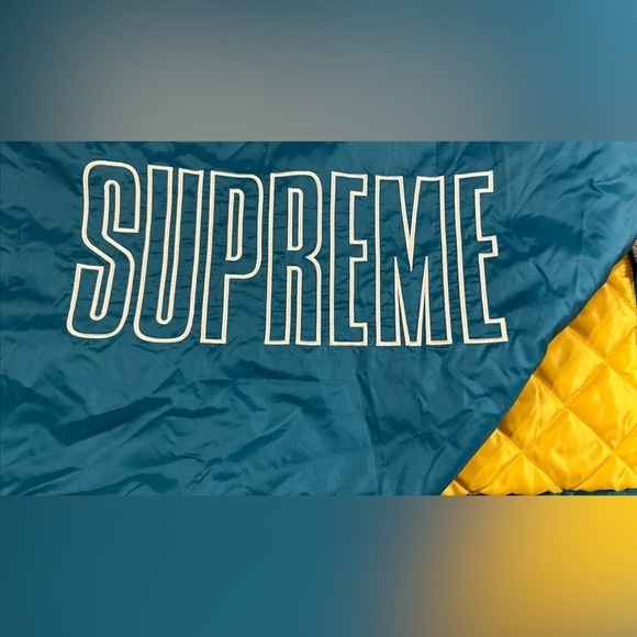 New NWT SUPREME x CHAMPION PULLOVER PARKA JACKET Hornets TEAL Size: MEDIUM NWT - Picture 6 of 7